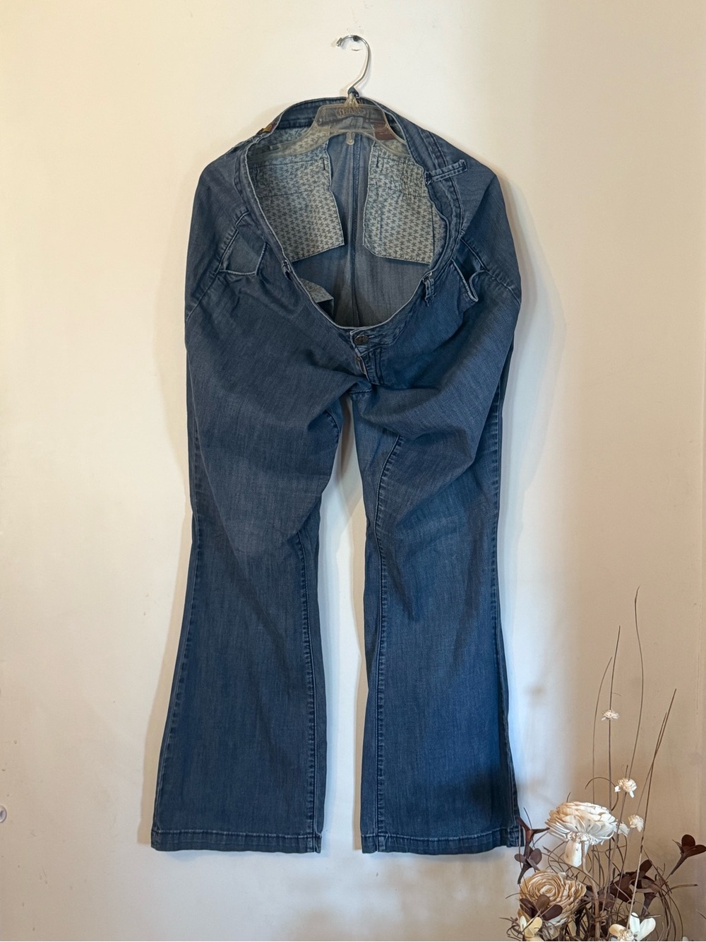 Zanadi Dark Blue Flare Jeans